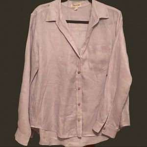 Anthro Cloth & Stone Linen Button down